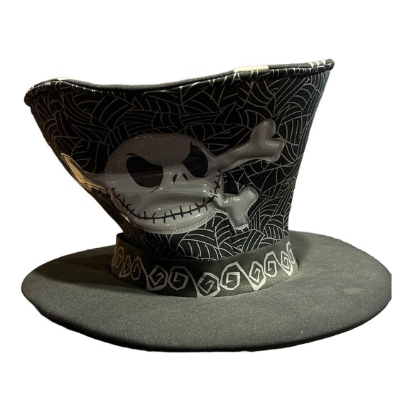 Disney Parks Top Hat Nightmare Before Christmas Jack Skellington Adult Halloween - Picture 1 of 8